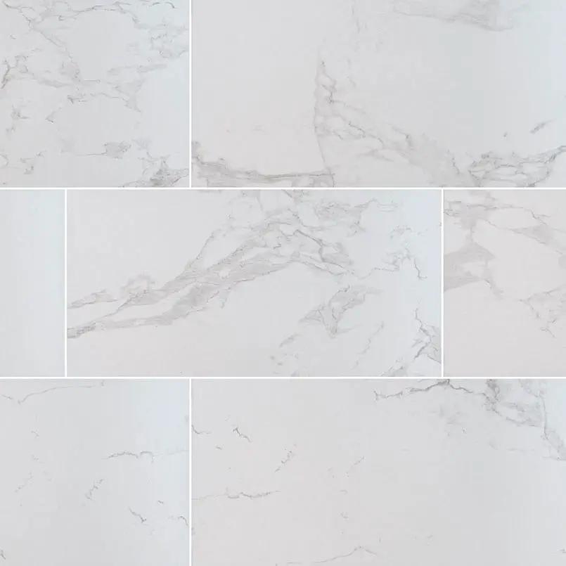Praia Carrara Matte Porcelain Tiles 24x48 close up