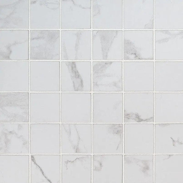 Praia Carrara Matte Porcelain Mosaics 2x2