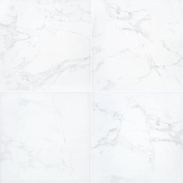 Praia Carrara Matte Porcelain Pavers 24x24
