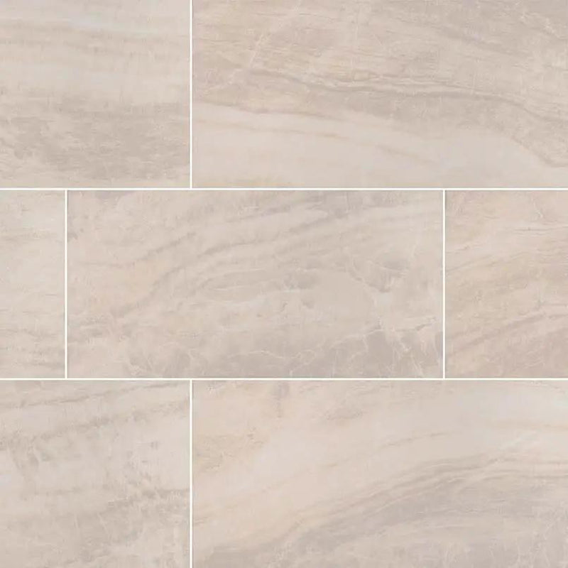 Praia Crema Matte Porcelain Tiles 12x24 by MSI Surfaces