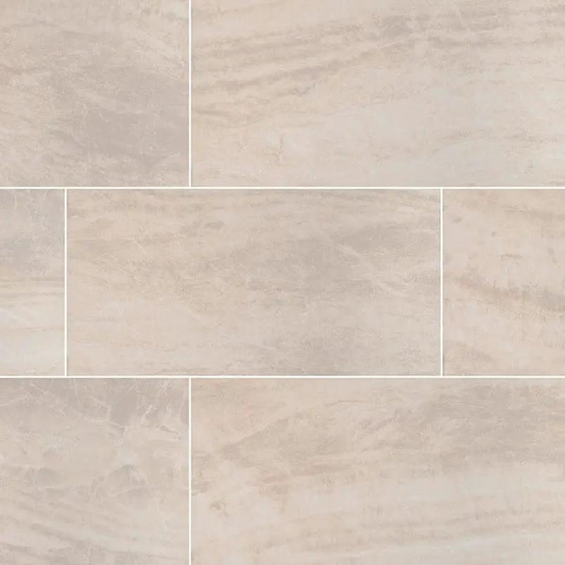 Praia Crema Polished Porcelain Tiles 24x48 close up