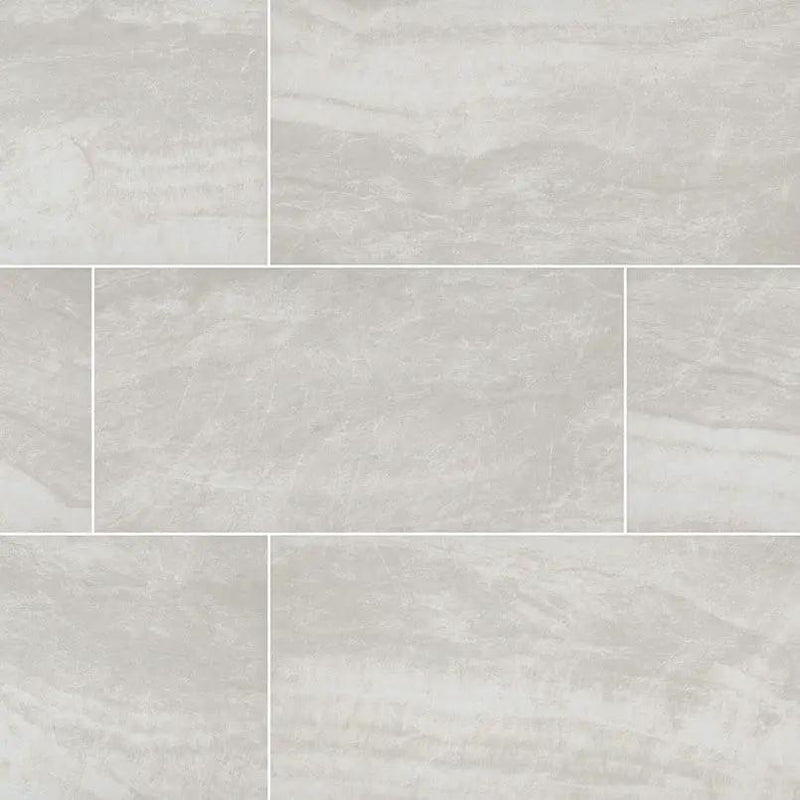 Praia Grey Matte Porcelain Tiles 12x24 close up