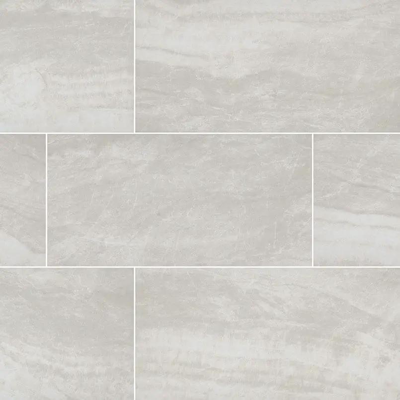 Praia Grey Polished Porcelain Tiles 24x48 close up