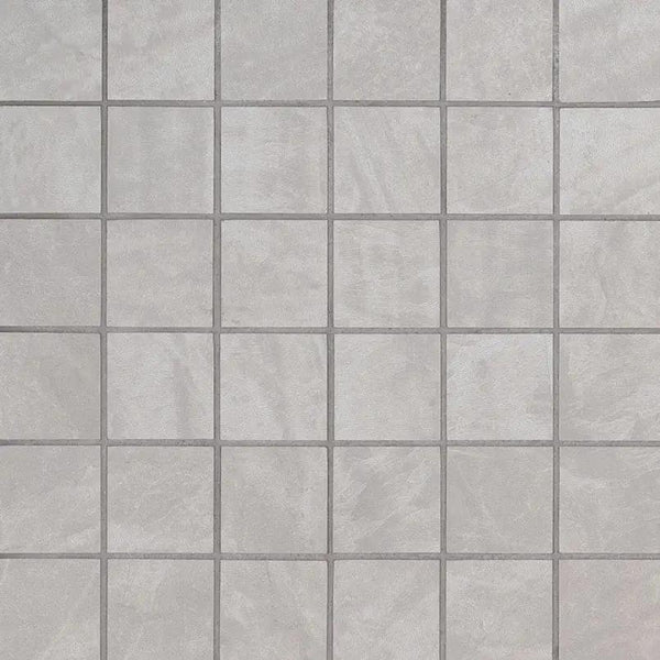 Praia Grey Matte Porcelain Mosaics 2x2