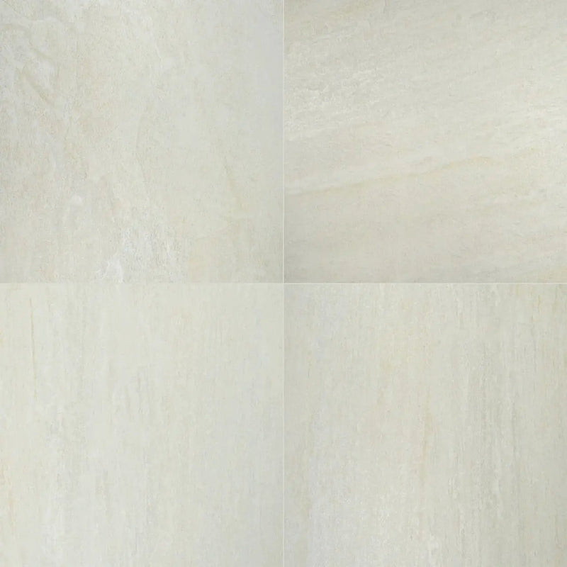 Legions Quartz White Matte Porcelain Mosaics 2x2 close up