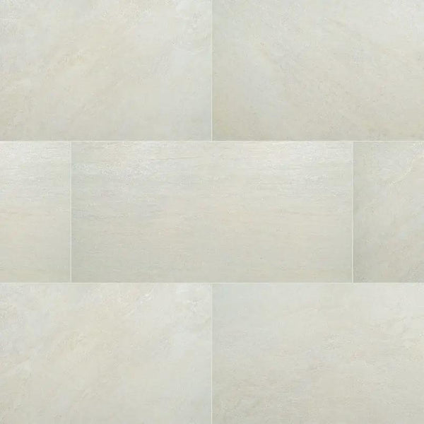 Legions Quartz White Matte Porcelain Tiles 24x48