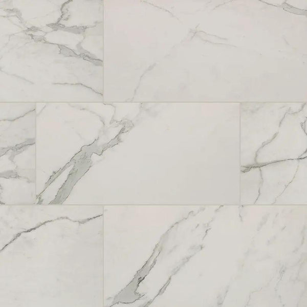 Regallo Calacatta Isla Polished Marble Look Porcelain Tiles 12x24