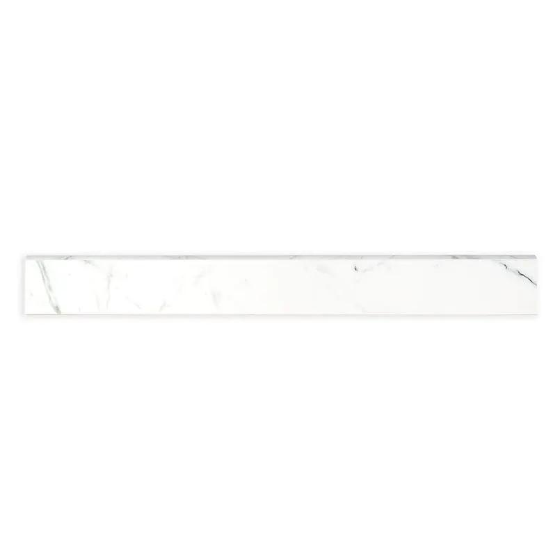 Regallo Calacatta Isla Matte Marble Look Porcelain Moldings 3x24 close up