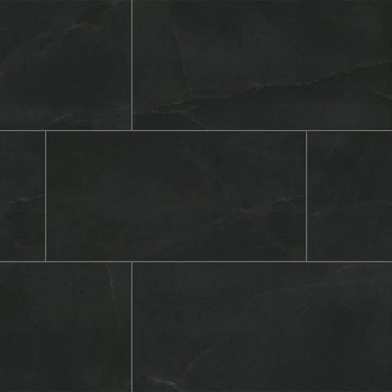 Regallo Midnight Agate Matte Porcelain Tiles 12x24 close up