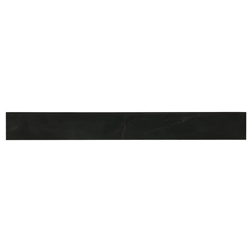 Regallo Midnight Agate Matte Bullnose Porcelain Moldings 3x24 Matte close up