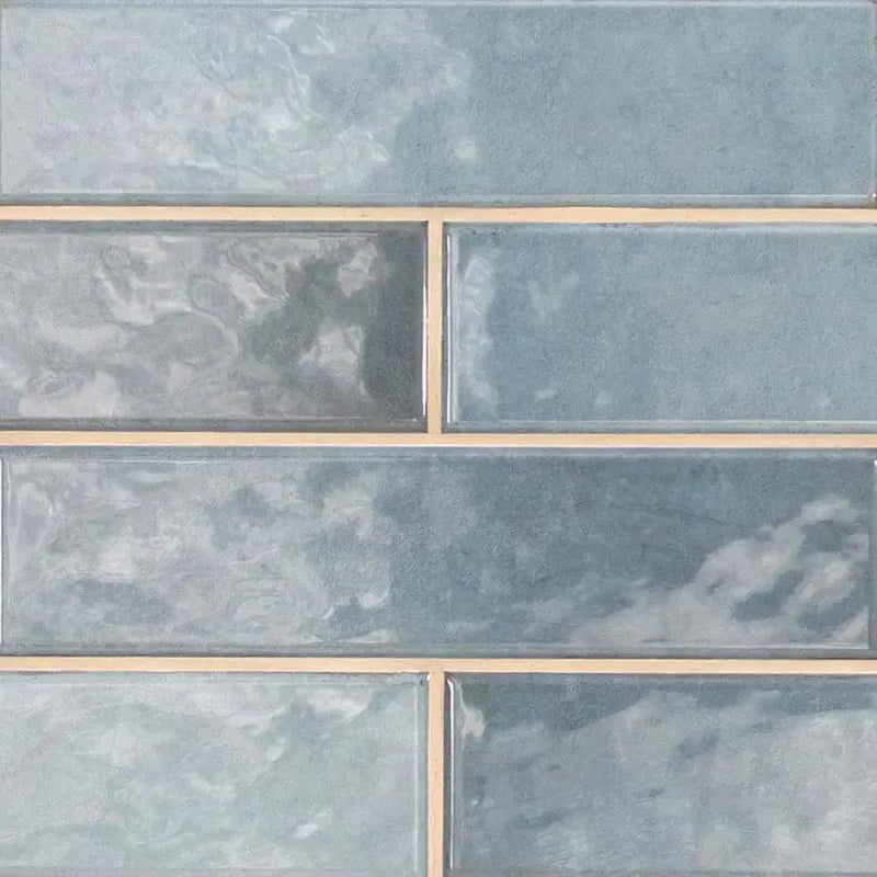 Renzo Denim Ceramic Tile 3x12 Glossy Mosaics by MSI Surfaces