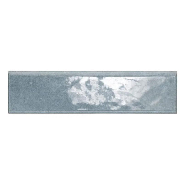 Renzo Denim Ceramic Tile 3x12 Glossy Bullnose Mosaics