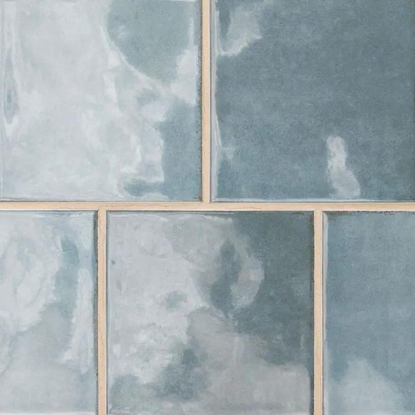 Renzo Denim Ceramic Tile 3x12 Glossy Mosaics 5x5