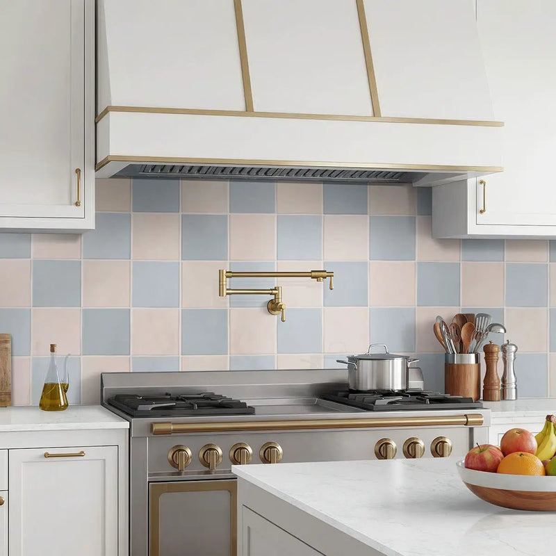 Renzo Dove Ceramic Tile 3x12 Glossy Mosaics 0.6x12 in a finished room