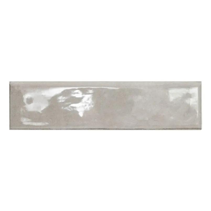 Renzo Sterling 3x12 Tile Glossy Bullnose Ceramic Mosaics close up