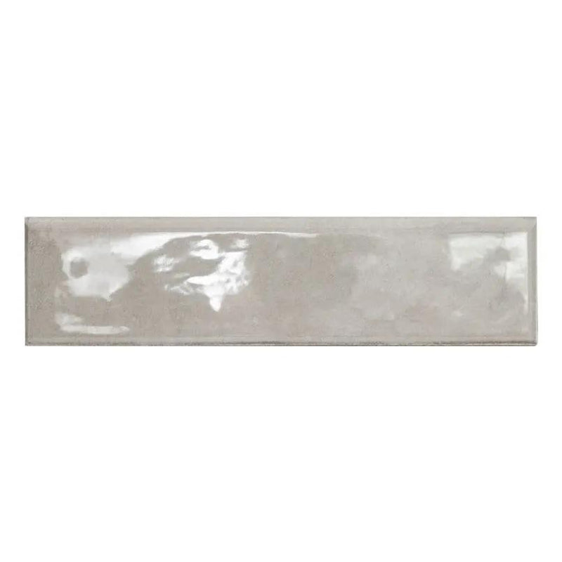 Renzo Sterling 3x12 Tile Glossy Bullnose Ceramic Mosaics close up