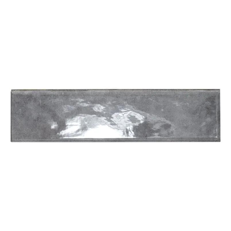 Renzo Storm 3x12 Glossy Bullnose Ceramic Mosaics close up