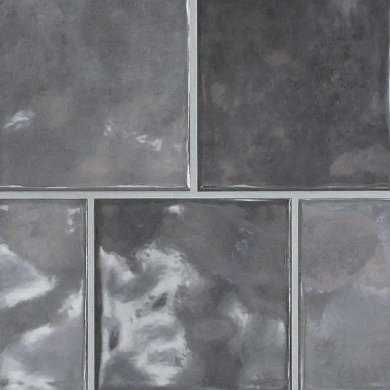 Renzo Storm 3x12 Glossy Ceramic Mosaics 5x5 close up