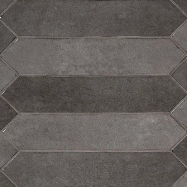 Renzo Storm 3x12 Glossy Picket Ceramic Mosaics 2.5x13