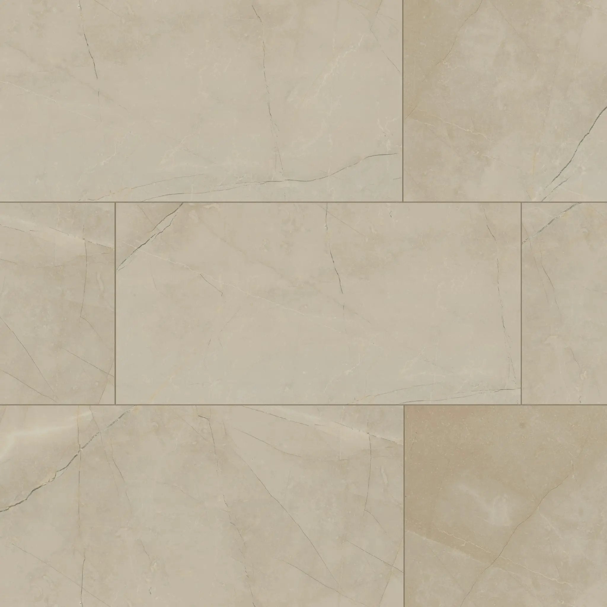 Sande Cream Matte Marble Look Porcelain Tiles 12x24 close up