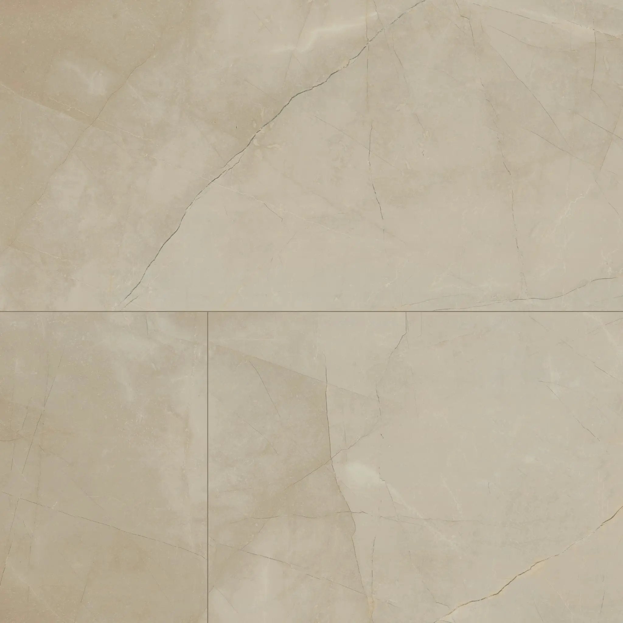 Sande Cream Matte Marble Look Porcelain Tiles 24x48 close up