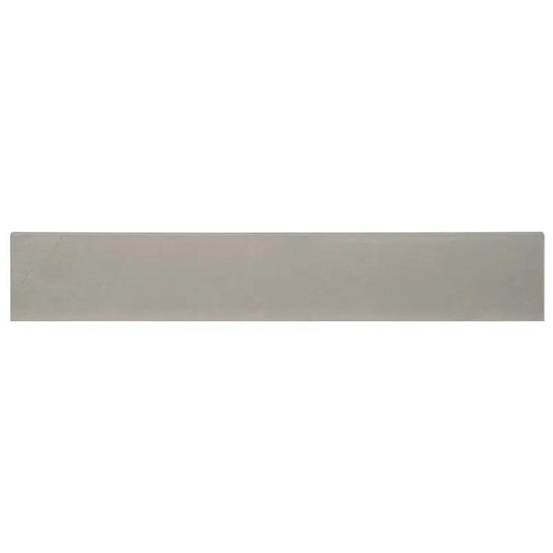 Sande Grey Polished Bullnose Marble Look Porcelain Moldings 3x18 close up