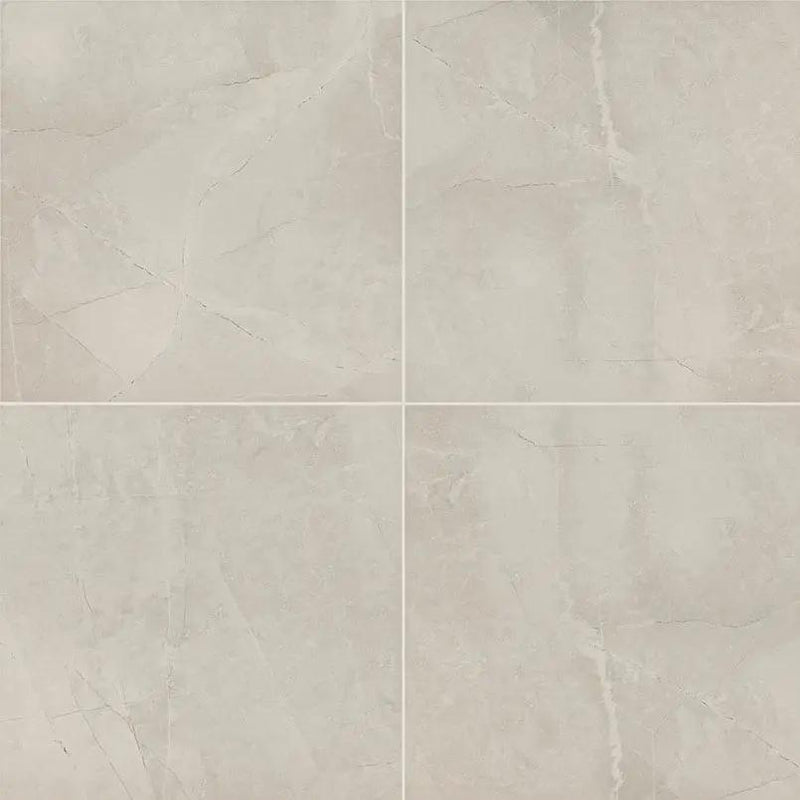 Sande Ivory Matte Marble Look Porcelain Tiles 24x24 close up