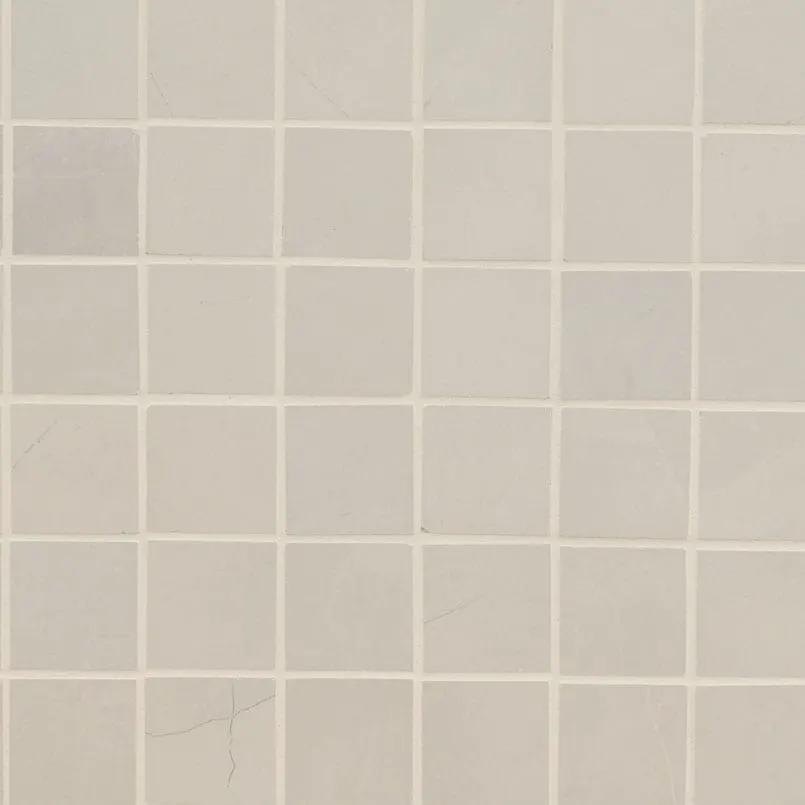 Sande Ivory Matte Marble Look Porcelain Mosaics 2x2 by MSI Surfaces
