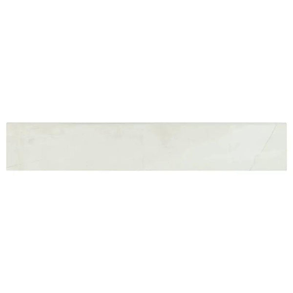 Sande Ivory Polished Bullnose Marble Look Porcelain Moldings 3x18