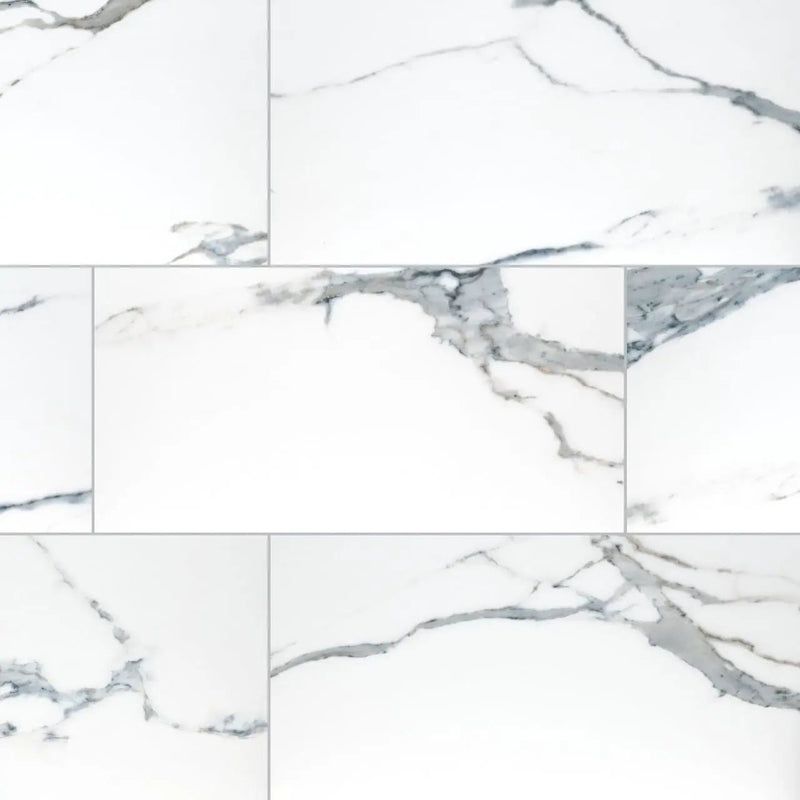 Savoy Azula Matte Marble Look Porcelain Tiles 12x24 close up
