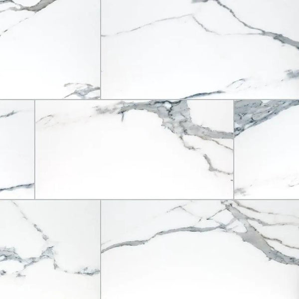 Savoy Azula Matte Marble Look Porcelain Tiles 12x24, photo 2 of 5