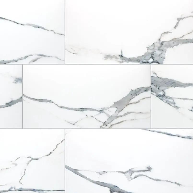 Savoy Azula Polished Marble Look Porcelain Tiles 24x48 close up