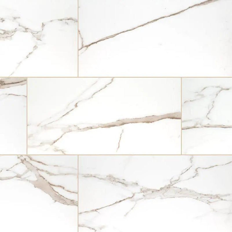 Savoy Crema Matte Marble Look Porcelain Tiles 24x48 close up