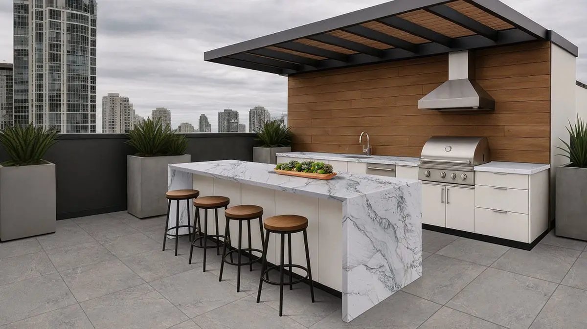Soreno Grigio Matte Porcelain Tiles 24x48 in a finished room
