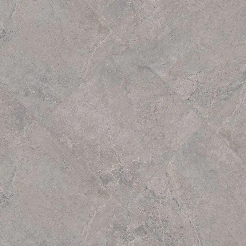 Soreno Grigio Matte Porcelain Tiles 24x48 angled view