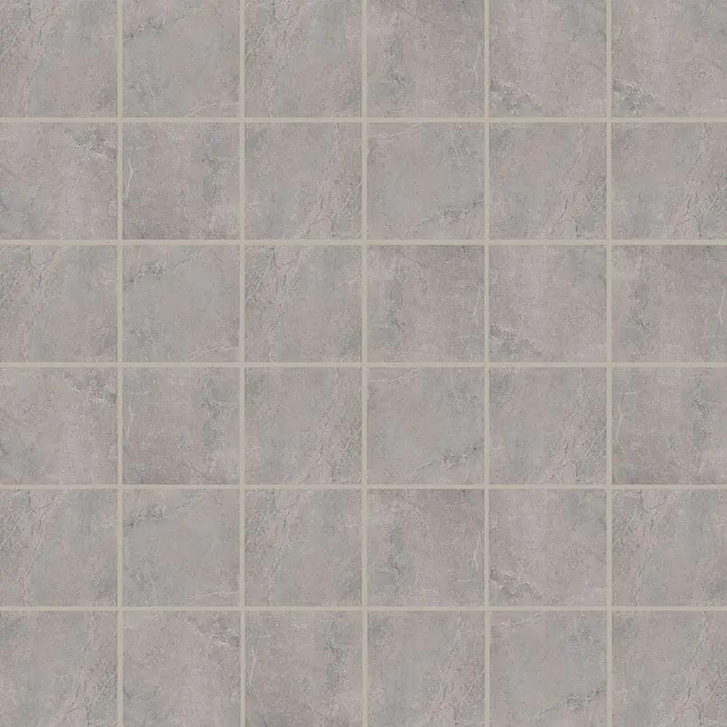 Soreno Grigio Matte Porcelain Mosaics 2x2 close up