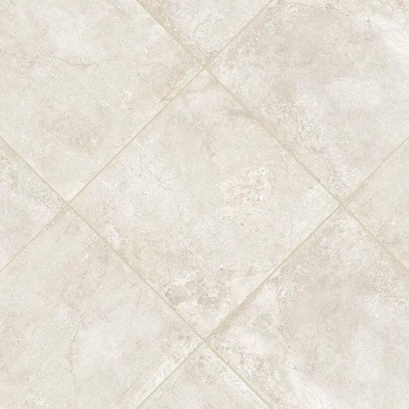 Soreno Ivory Matte Porcelain Pavers 24x24 angled view