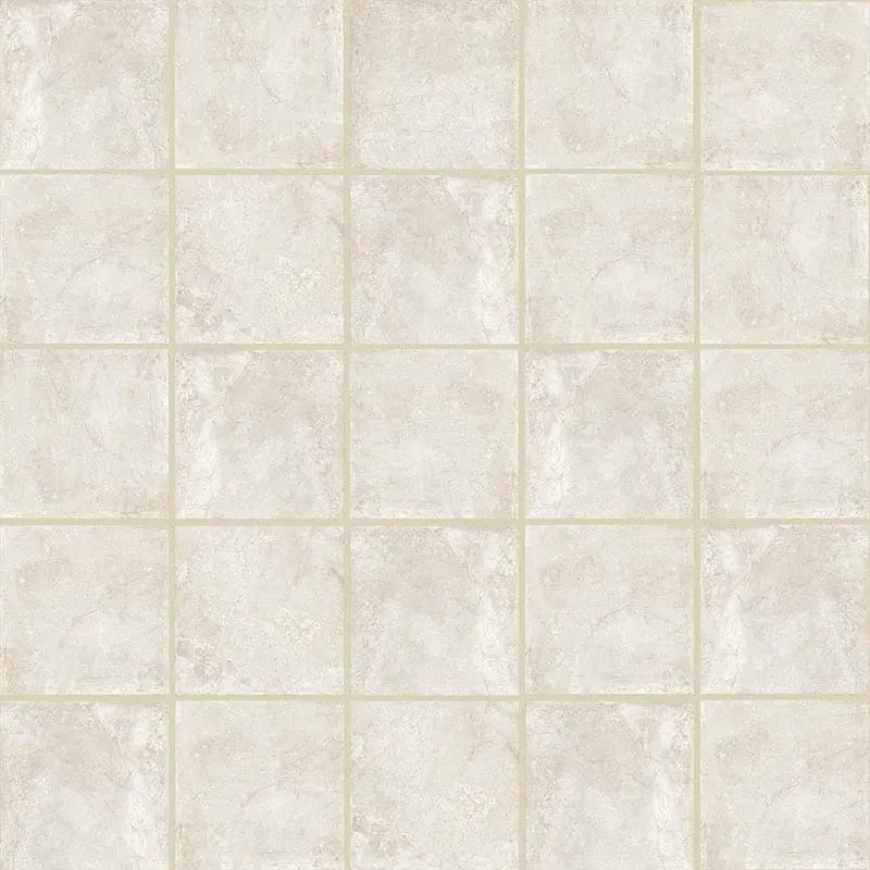 Soreno Ivory Matte Porcelain Mosaics 2x2 close up