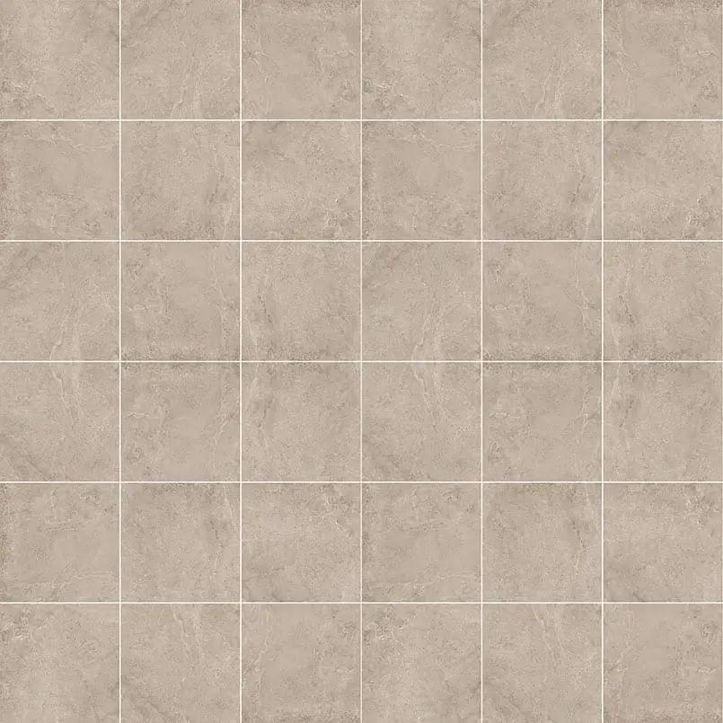 Soreno Taupe Matte Porcelain Mosaics 2x2 close up
