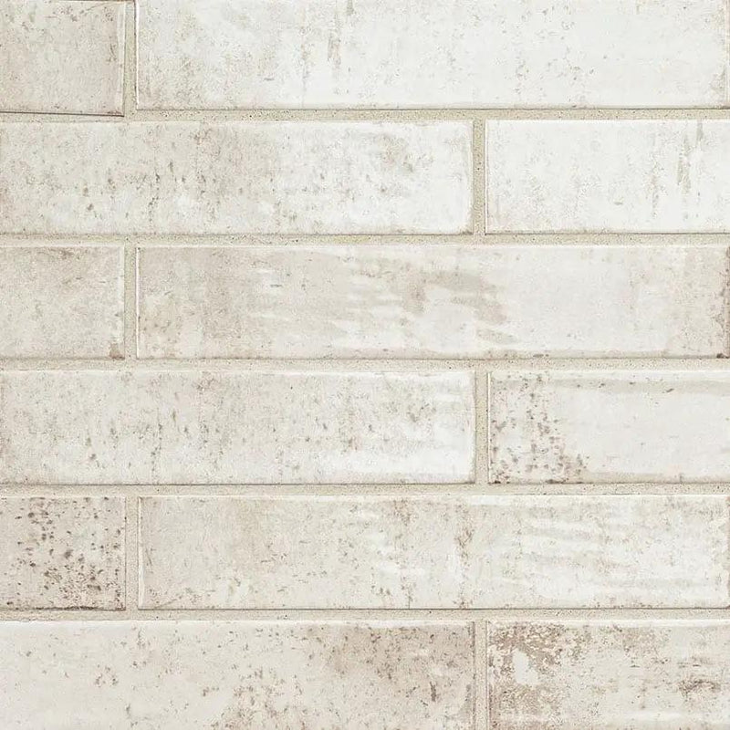 Stella Biscotti 2x10 Glossy Ceramic Mosaics close up