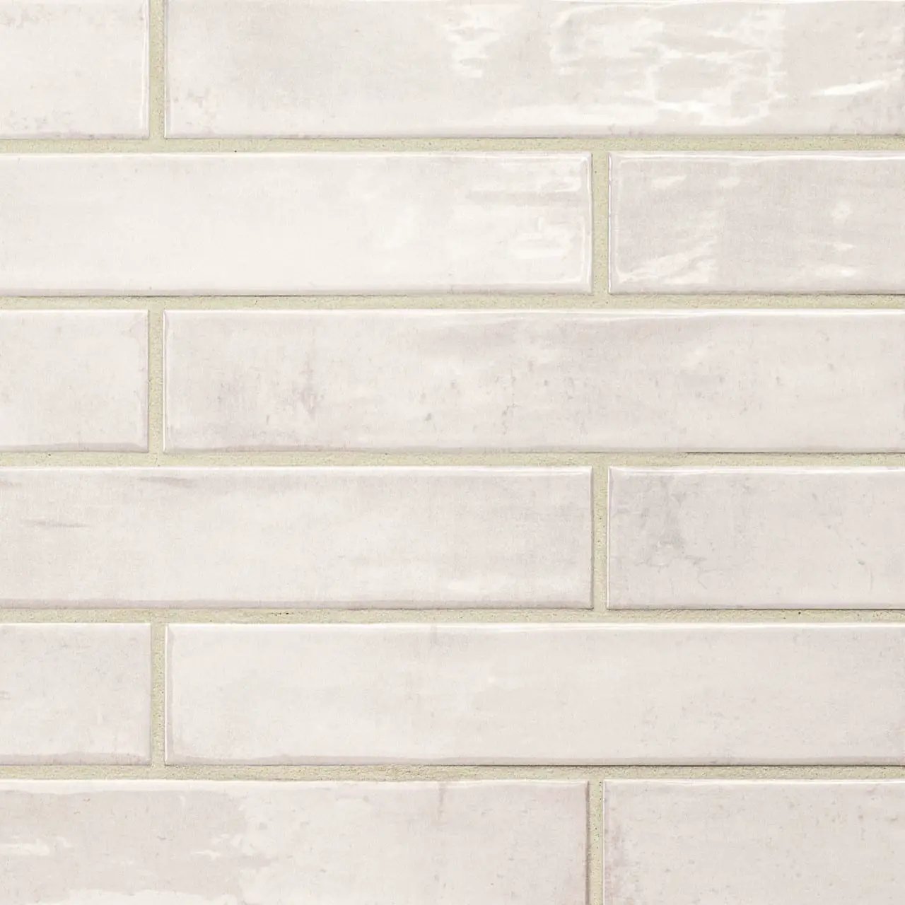 Stella Blush 2x10 Glossy Ceramic Mosaics close up