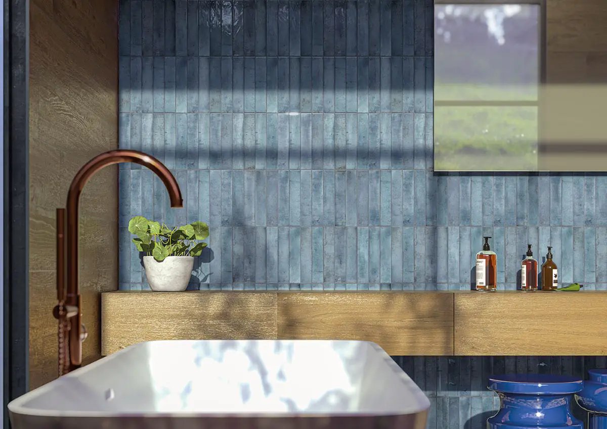 Stella Oceano 2x10 Glossy Ceramic Mosaics by MSI Surfaces