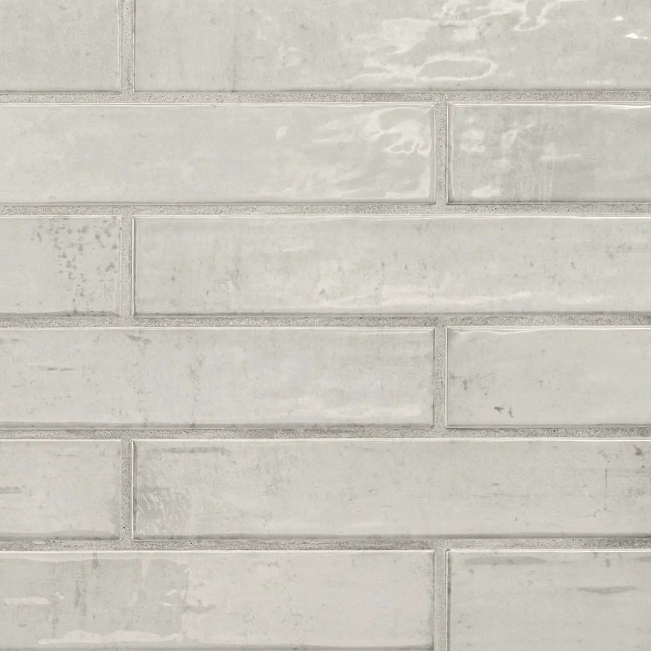 Stella Rhino 2x10 Glossy Ceramic Mosaics close up