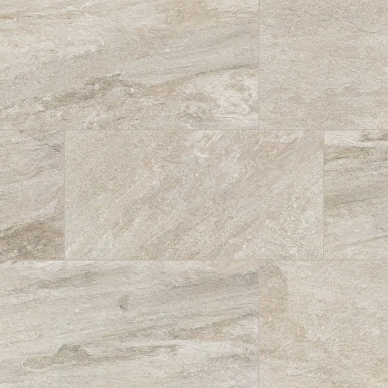Traktion Stowe Desert Amber Matte Slate Look Porcelain Tiles 15x30 close up
