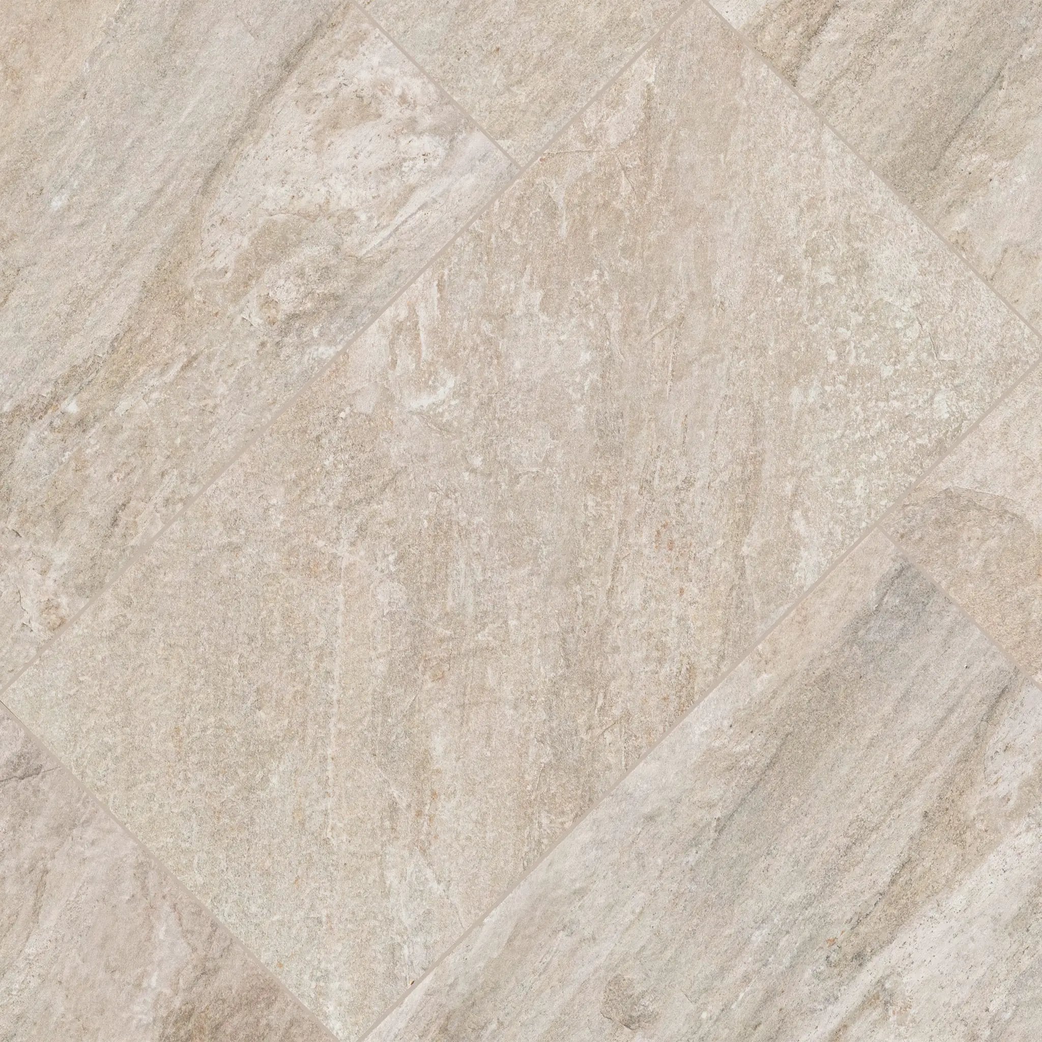 Traktion Stowe Desert Amber Matte Slate Look Porcelain Tiles 24x48 angled view