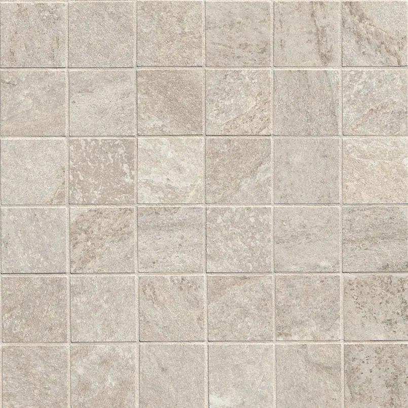 Traktion Stowe Desert Amber Matte Slate Look Porcelain Mosaics 2x2 close up