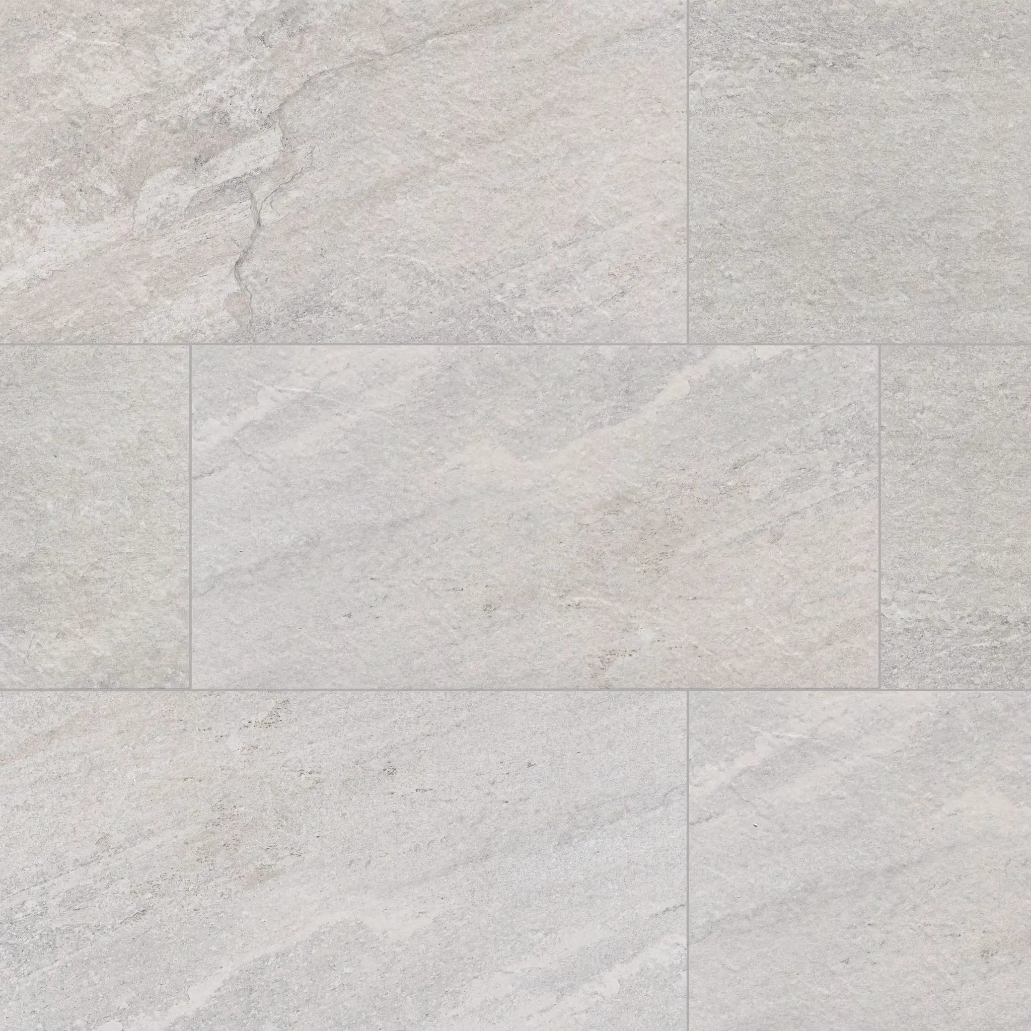 Traktion Stowe Silver Dune Matte Slate Look Porcelain Tiles 15x30 close up