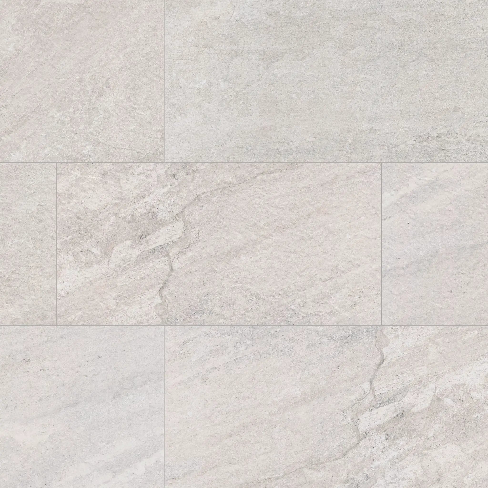 Traktion Stowe Silver Dune Matte Slate Look Porcelain Tiles 24x48 close up
