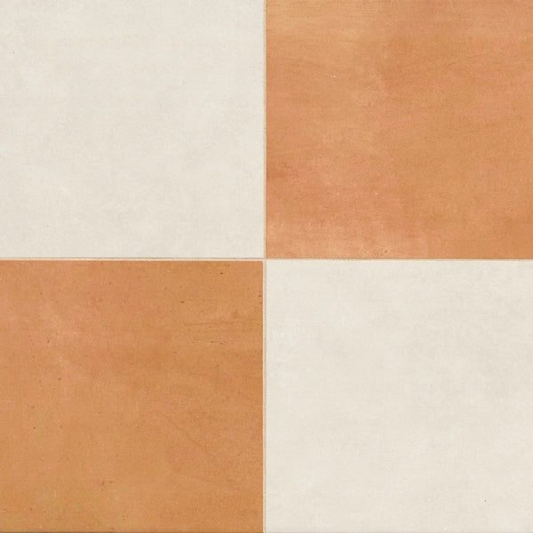 Terra Bianco Grid 17x17 Matte Porcelain Tiles