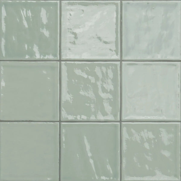 Olive 4x4 Glossy Ceramic Mosaics